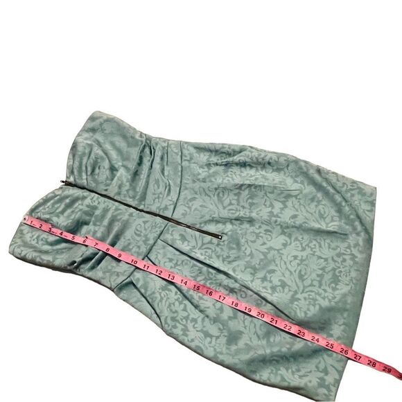 Method Mint Brocade Ruched Strapless Mini Dress - Size Medium - Picture 15 of 16